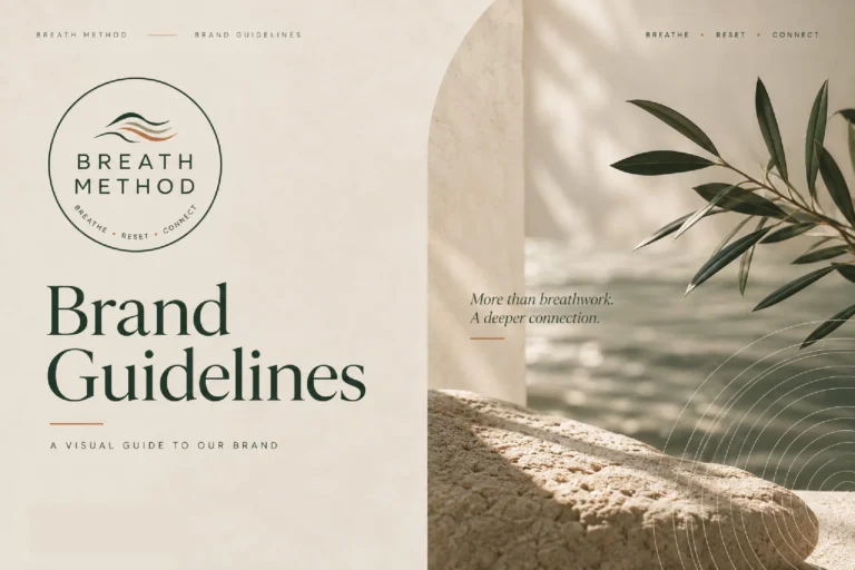 Breath Method brand guidelines cover