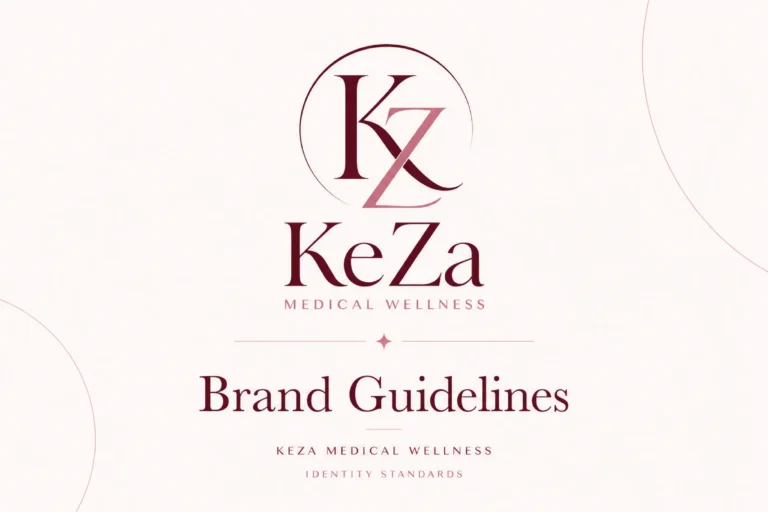 KeZa Medical Wellness brand guidelines cover