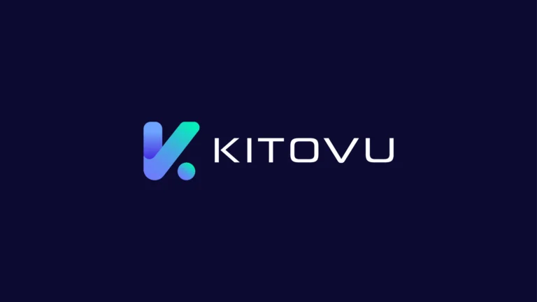 Kitovu logo on deep navy
