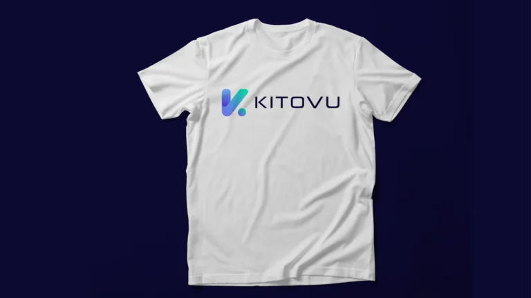 Kitovu logo on a white T-shirt