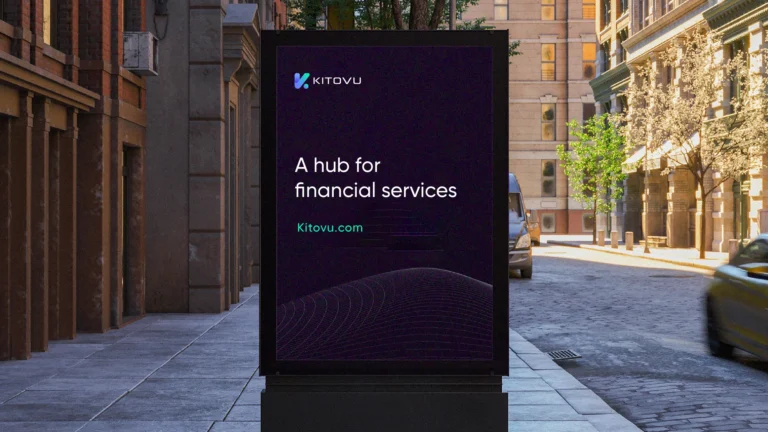 Kitovu street poster: A hub for financial services