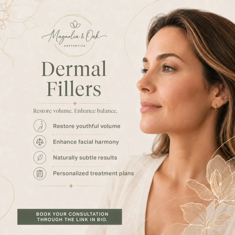 Magnolia & Oak Aesthetics dermal fillers social post