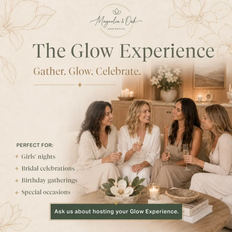 Magnolia & Oak Aesthetics Glow Experience group event post